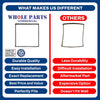Whole Parts Commercial Oven Door Seal Gasket (Black) Part# GS-35238 - Replacement and Compatible with Some Alto-Shaam Ovens