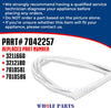 Upgraded Whole Parts Refrigerator Door Gasket (White) Part# 7042257 Compatible with Select Sub-Zero Refrigerators