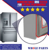 W10830048 Refrigerator Door Gasket (Left Side, Gray Color) for Whirlpool
