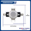 Upgraded Whole Parts Range Oven High Limit Switch Part# WB24X46906 - Replacement & Compatible with Some GE Ranges or Ovens