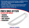 Whole Parts Refrigerator Freezer Door Seal Gasket (Magnetic Strip Inside, Gray) Part# DA63-07732A - Replacement and Compatible with Some Samsung Refrigerators