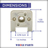 Whole Parts Range Oven Igniter Switch Part# WP74007095 - Replacement & Compatible with Some Maytag, Magic Chef, Jenn Air, Admiral, Norge, Hardwick, Crosley, Amana and Whirlpool Ranges or Ovens