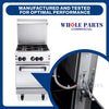 Whole Parts Commercial Restaurant Range Door Hinge Kit Part# 00-913102-00375 - Replacement & Compatible with Some Vulcan Hart Ranges or Ovens