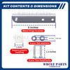 Whole Parts Upgraded Refrigeration Bottom Right Door Hinge Kit Part# 870842 Compatible with Select True Commercial Refrigerators