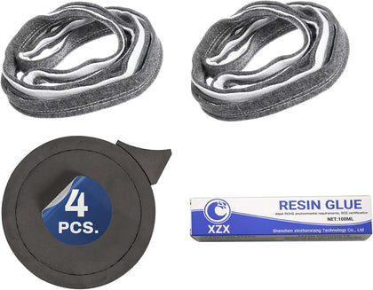 Whole Parts Commercial Laundry Gasket Seal Kit Part# RB170001 - Replacement & Compatible With Some Speed Queen and Alliance Dryers