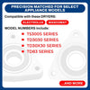 Upgraded Whole Parts Commercial Dryer Drum Rear Support Kit Part# 487245027 - Replacement & Compatible with Some Wascomat and Electrolux Professional Dryers