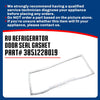 Whole Parts RV Refrigerator Door Seal Gasket (Magnetic Strip Inside, White) Part# 3851228019 - Replacement & Compatible with Dometic RM1350 Refrigerators