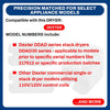 Whole Parts Upgraded Dryer Laundry Run Relay 110V/120V, Part# 5192-298-001 Compatible with Select Dexter Commercial Dryers