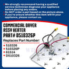 Upgraded Whole Parts Commercial Dryer Assy Heater (240V 4.8KW 50Hz PK) Part# D510326P - Replacement & Compatible with Some Unimac, Speed Queen, Primus, Cissell, IPSO and Huebsch Dryers