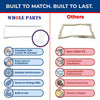 Upgraded Whole Parts Refrigerator Door Seal Gasket (White) Part# ADX73550625 - Replacement & Compatible with Some LG and Kenmore Refrigerators