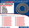 Whole Parts Range Oven Door Seal Gasket (Including 27 Mounting Clips) Part# WPW10162386 - Replacement & Compatible with Some Whirlpool and Jenn Air Ranges or Ovens