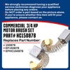 Upgraded Whole Parts 3/4 HP Motor Brush Set (2 PCs) Part# HC150878 - Replacement & Compatible with Some H.C. Duke & Son and Electro Freeze Motors