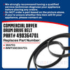 Upgraded Whole Parts Commercial Dryer Drum Drive Belt Part# 490364701 - Replacement & Compatible with Some Wascomat Dryers