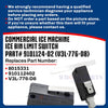 Whole Parts Commercial Ice Machine Ice Bin Limit Switch Part# 9101124-02 (V3L-776-D8) - Replacement and Compatible with Some Ice-O-Matic Ice Machines