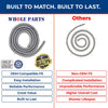Whole Parts Range Oven Door Seal Gasket with 17 Mounting Clips Part# MFZ64539602 - Replacement and Compatible with Some LG Ranges or Ovens