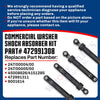 Upgraded Whole Parts Commercial Washer Shock Absorber Kit (4 PCs) Part# 472991308 - Replacement & Compatible with Some Electrolux/LaundryLux, Alliance-Als, Miele, Zanussi, Wascator Washing Machines
