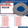 Whole Parts Range Oven Door Seal Gasket, Including 29 Mounting Clips, Part# PB070245 - Replacement & Compatible with Some Viking Ranges or Ovens