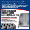 Whole Parts Slicer Remnant Holder Part# 60220401708 - Replacement and Compatible with Some Bizerba Slicers.