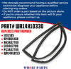 Whole Parts Refrigerator Freezer Door Seal Gasket (Magnetic Strip Inside, Black) Part# WR14X10330 - Replacement & Compatible with Some GE Refrigerators
