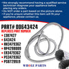 Whole Parts Range Oven Door Seal Gasket (Including 29 Mounting Clips) Part# 00643424 - Replacement and Compatible with Some Bosch and Thermador Ranges or Ovens