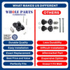 Upgraded Whole Parts Commercial Slicer Standard Low Rubber Foot Kit Part# 60378024100 - Replacement & Compatible with Some Bizerba Slicers