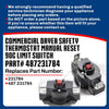 Upgraded Whole Parts Commercial Dryer Safety Thermostat Manual Reset 90C Limit Switch Part# 487231784 - Replacement & Compatible with Some Wascomat and Electrolux Professional Dryers