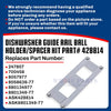Whole Parts Dishwasher Guide Rail Ball Holder/Spacer Kit (2 PCs) Part# 428814 (8801349-77) - Replacement and Compatible with Some ASKO Dishwashers