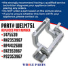 Dryer Door Hinge Assembly Part# WE1M751 - Replacement and Compatible with Some GE Dryers