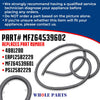 Whole Parts Range Oven Door Seal Gasket with 17 Mounting Clips Part# MFZ64539602 - Replacement and Compatible with Some LG Ranges or Ovens