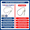 Upgraded Whole Parts Commercial Fryer Temperature Thermistor Probe Part# 18A006 - Replacement & Compatible with Some Ultrafryer Fryers