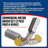 Upgraded Whole Parts Motor Brush Set (2 PCs) Part# 6YHY3 - Replacement & Compatible with Some Dayton and Grainger Motors
