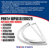 Upgraded Whole Parts Refrigerator Door Gasket (White) Part# WPW10190029 Compatible with Select Inglis and Whirlpool Refrigerators, The Approximate Size is 37.05” x 22.76”.