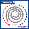 Whole Parts Range Oven Door Seal Gasket (Including 19 Mounting Clips) Part# WB02T10013 - Replacement and Compatible with Some GE, Hotpoint and Kenmore Ranges or Ovens