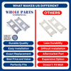 Whole Parts Dishwasher Guide Rail Ball Holder/Spacer Kit (2 PCs) Part# 428814 (8801349-77) - Replacement and Compatible with Some ASKO Dishwashers