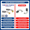 Upgraded Whole Parts Motor Brush Set (2 PCs) Part# 6YHY3 - Replacement & Compatible with Some Dayton and Grainger Motors