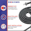 Whole Parts Range Oven Door Seal Gasket (Including 18 Mounting Clips) Part# PB070036 - Replacement and Compatible with Some Viking Ranges or Ovens