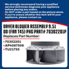 Whole Parts Commercial Dryer Blower Assembly 9.51 OD (Fan T45) PKG Part# 70302201P - Replacement and Compatible with Some Huebsch, Speed Queen, Unimac, IPSO and Cissell Dryers