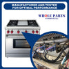 Whole Parts Range Oven Top Burner Electrode Kit (Including Electrode Ignitor and 5 Wires) Part# 814883 - Replacement and Compatible with Some Wolf Ranges or Ovens