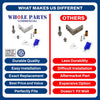 Whole Parts Commercial Refrigerator or Freezer Top Door Hinge Assembly Kit Part# 870865 - Replacement and Compatible with Some True Refrigerator