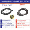 Whole Parts Range Oven Door Seal Gasket with 12 Mounting Clips, Part# WPW10129032 - Replacement & Compatible with Some Amana, Estate, Inglis, Magic Chef, Maytag, Roper and Whirlpool Ranges or Ovens