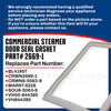 Upgraded Whole Parts Commercial Steamer Door Seal Gasket Part# 2669-1 - Replacement & Compatible with Some Blodgett, Crown Steam, Market Forge, Southbend and Vulcan Hart Steamers