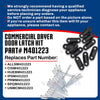 Whole Parts Upgraded Dryer Door Latch Kit (10 Sets) Part# M401223 Compatible with Select Alliance Laundry Systems, Cissell, IPSO, Primus, Huebsch, Unimac and Speed Queen Commercial Dryers