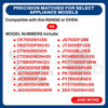 Upgraded Whole Parts Range Oven High Limit Switch Part# WB24X46906 - Replacement & Compatible with Some GE Ranges or Ovens