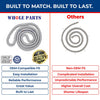 Whole Parts Range Oven Door Seal Gasket (Including 28 Mounting Clips) Part# DG63-00483A - Replacement and Compatible with Some Samsung Ranges or Ovens