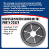 Whole Parts Disposer Splash Guard Baffle Part# 2357A - Replacement and Compatible with Some Salvajor Disposers