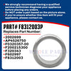 Washer Sleeve SS Shaft Seal 2SP W/C35 Part# F8312003P- Replacement & Compatible with Some Speed Queen Washing Machines