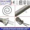 318053120 Gas Range Lower Oven Door Seal Gasket, Including 18 Metal Mounting Clips