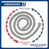 Whole Parts Range Oven Door Seal Gasket (including 23 Mounting Clips) Part# WP71001970 - Replacement and Compatible with Some Jenn Air, Magic Chef and Maytag Ranges or Ovens