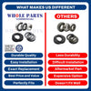 Upgraded Whole Parts Commercial Washer Bearing Kit Part# 472991312/991312 - Replacement and Compatible with Some Electrolux Laundry Systems, ELS, Wascator, Wascomat Washing Machines