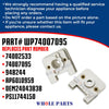 Whole Parts Range Oven Igniter Switch Part# WP74007095 - Replacement & Compatible with Some Maytag, Magic Chef, Jenn Air, Admiral, Norge, Hardwick, Crosley, Amana and Whirlpool Ranges or Ovens